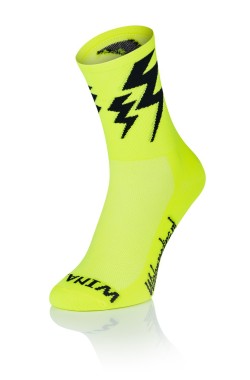 Lightning Socks - Fluo Geel