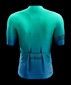 Winaar Sea & Sky Wielershirt korte mouw - Heren - Blauw-Groen